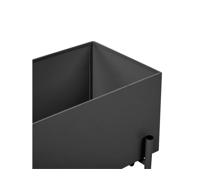 Beliani Maceta con patas VINCA Negro