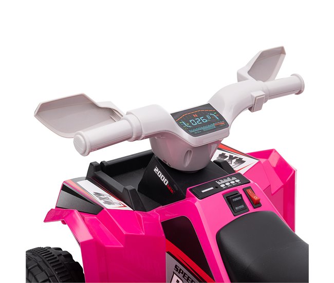 Quad Eléctrico PP, Metal HOMCOM Rosa