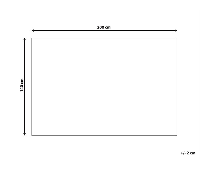 Beliani De pelo corto BETTIAH 140x200 Beige