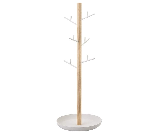 Árbol de joyas Blanco/ Madera