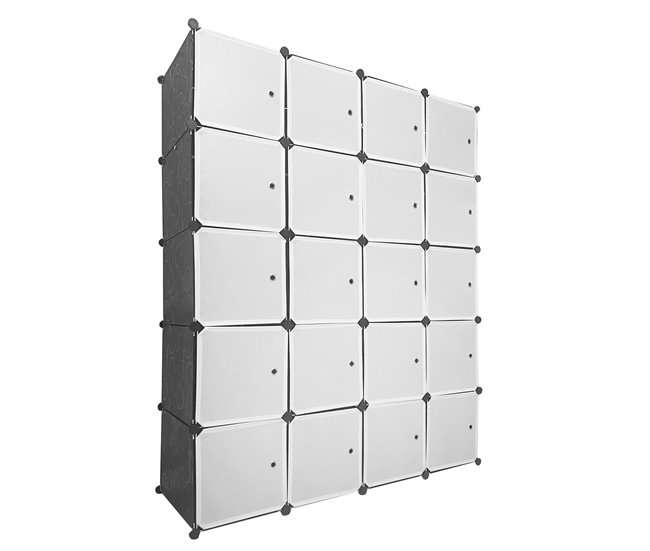 Armario Vestidor Cube Personalizable Boxed Premium 20 Cubos/Puertas Negro