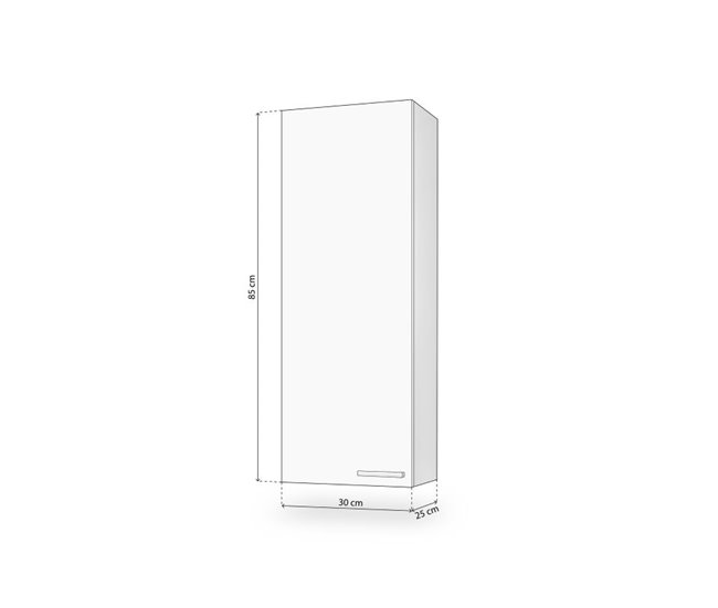 Columna de baño Inspire 1 puerta Blanco Brillo