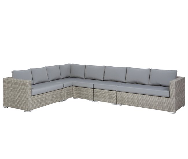Beliani Conjunto longue XXL Beige