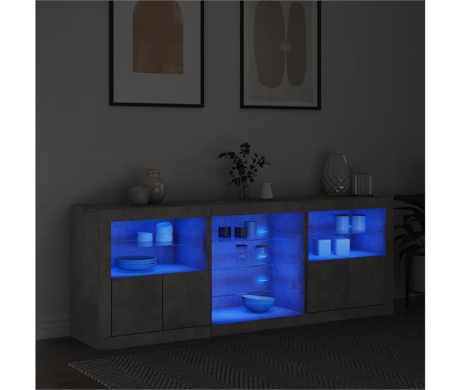 Aparador con luces LED 181 Blanco