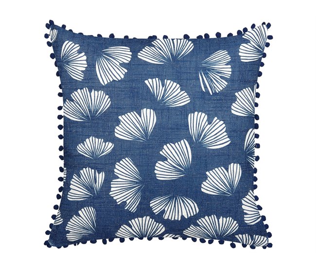 Beliani Cojín decorativo DANDELION Azul