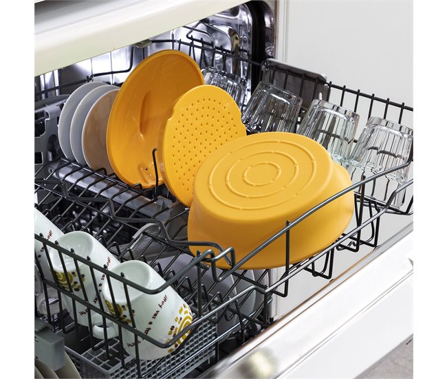 Vaporera de Silicona Multifunción con Recetas Naranja