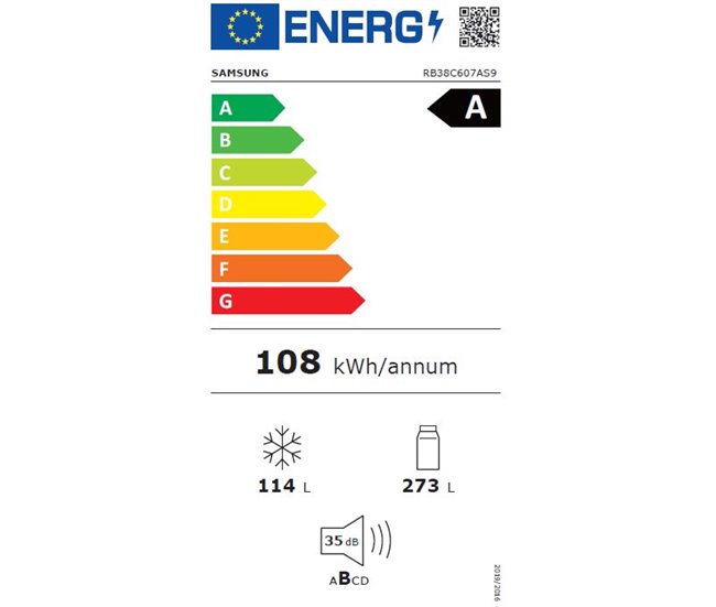 Frigorífico Combi 2,03M 387L No Frost color Inox Inox