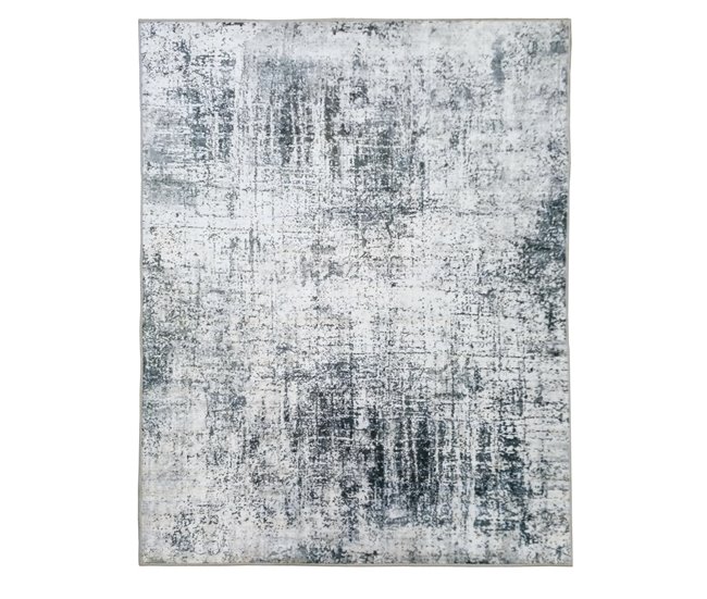 Alfombra poliéster lavable SOFT  Gris