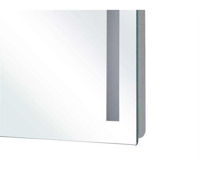 Beliani Espejo de baño LIRAC Gris