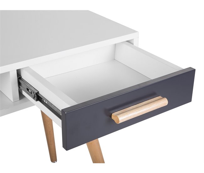 Beliani Escritorio FRISCO 120x45 Gris Oscuro