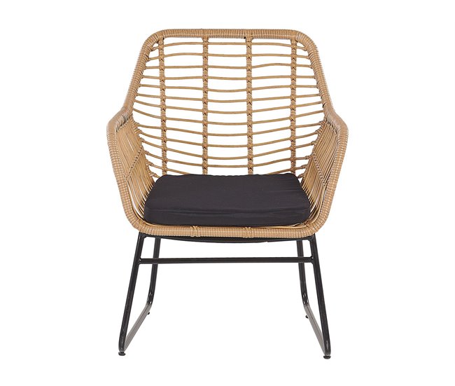 Beliani Conjunto de jardín Ratán sintético MINORI Natural