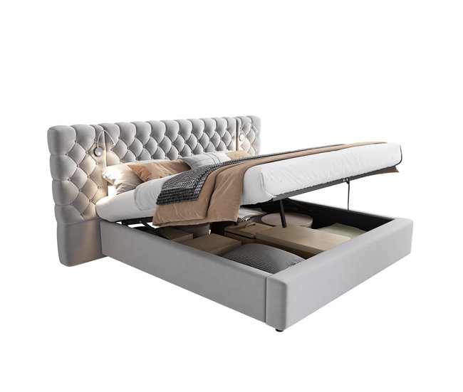 Camas de matrimonio 245x200 Gris