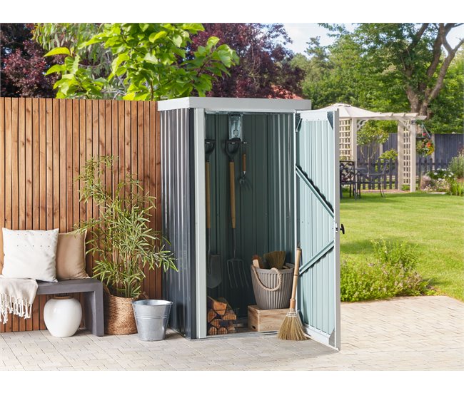 Beliani Cobertizo de jardín UMBRIA Grafito