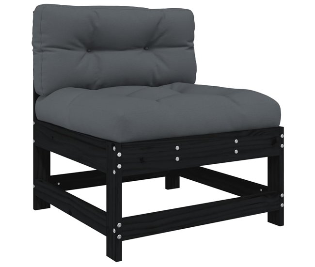 Juego De Muebles De Jardín Negro/ Gris