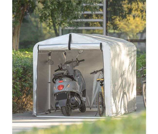Refugio para Bicicletas Carpas para Bicicletas KLS11-L SoBuy 151x219 Plateado