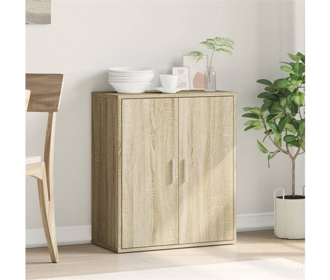 Aparador de madera de ingeniería 79 Blanco