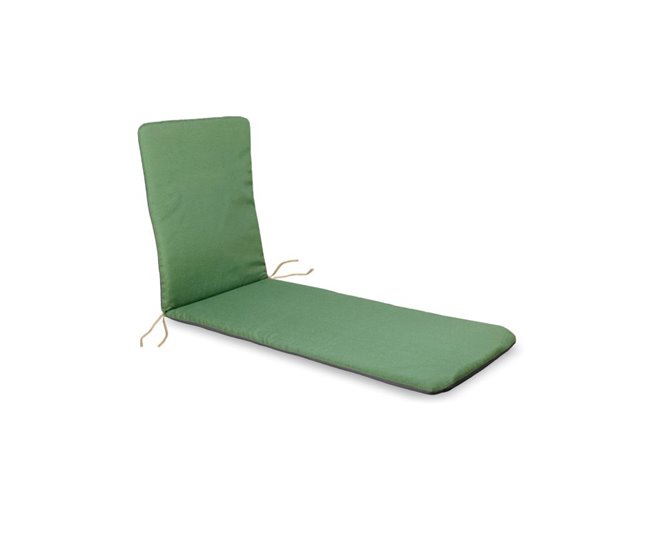 Cojín reversible de tumbona 57x38 Verde Oscuro