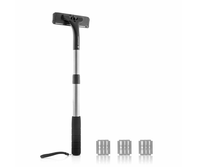 Afeitadora de Espalda y Cuerpo con Mango Extensible Negro