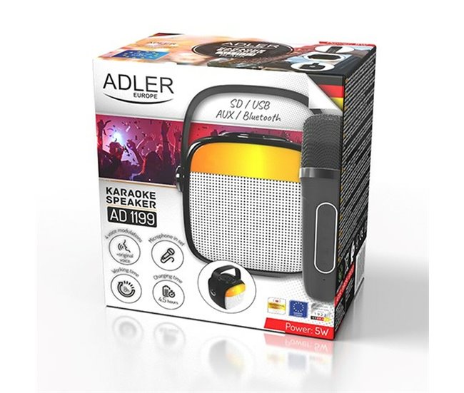 Altavoz Bluetooth Portátil AD 1199b Negro