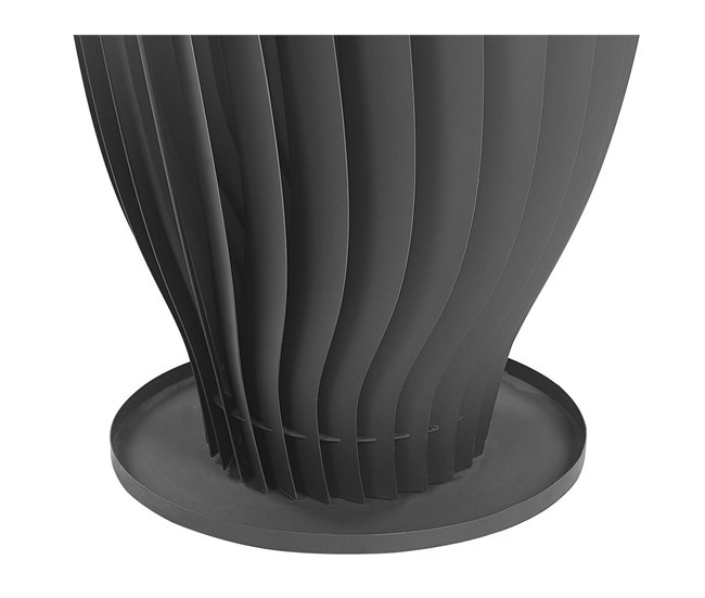Beliani Fogón de madera KEDIRI Negro