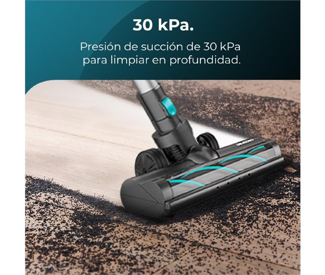 Aspirador vertical BLDC Conga Rockstar 10000 Nebula Station Cecotec Negro