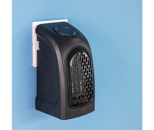 Mini Calefactor de Enchufe Portátil Negro