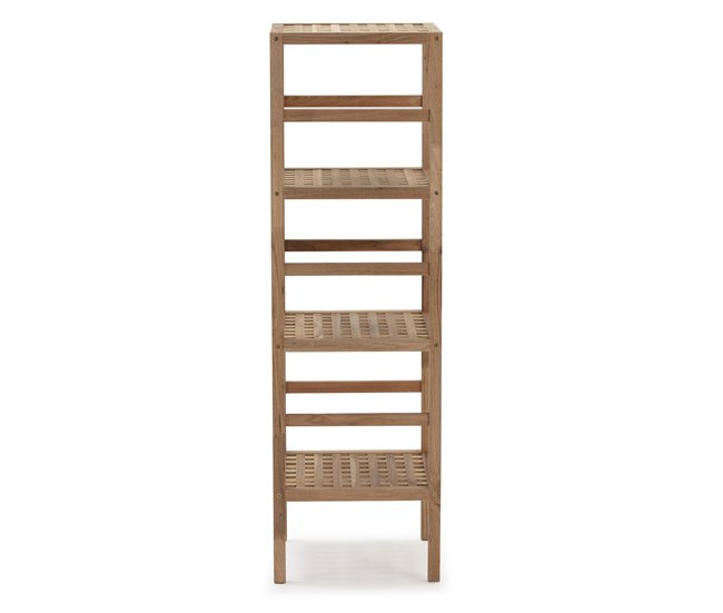 Estantería Alam de madera de nogal, 117,5 cm altura Madera
