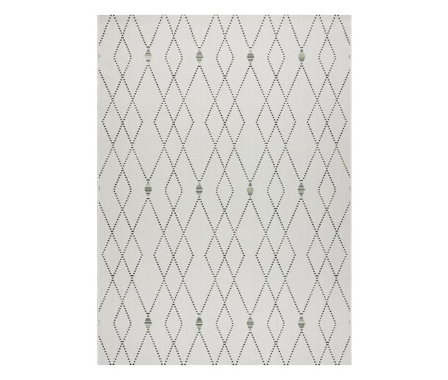Alfombra de cuerda sisal COLOR Rombos 200x290 Gris