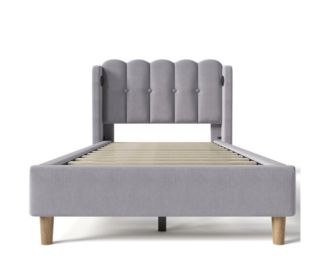 Camas individuales 103x208 Gris