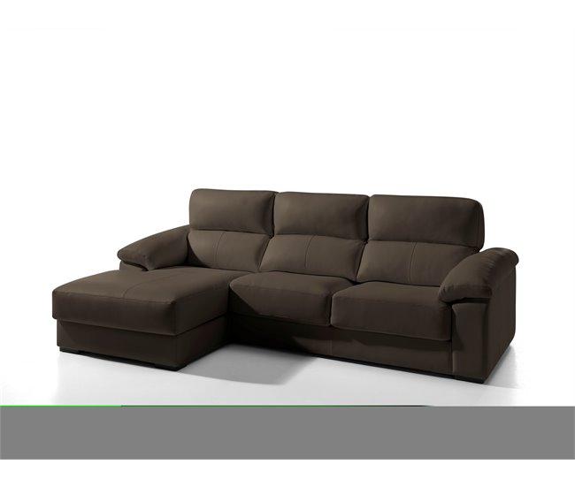 Chaise longue piel WILLY Marron