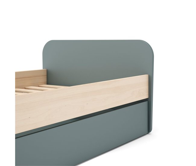 Cama doble juvenil Misty Breeze 205x102 Verde