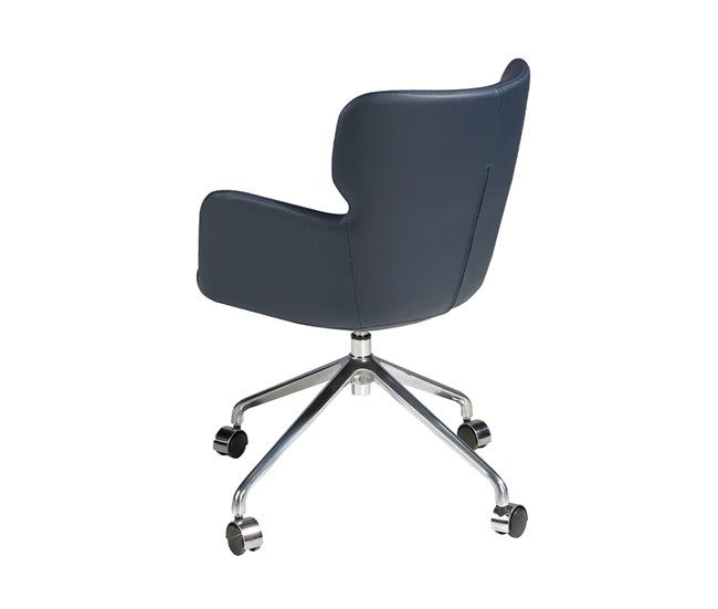 Silla oficina giratoria polipiel azul Azul