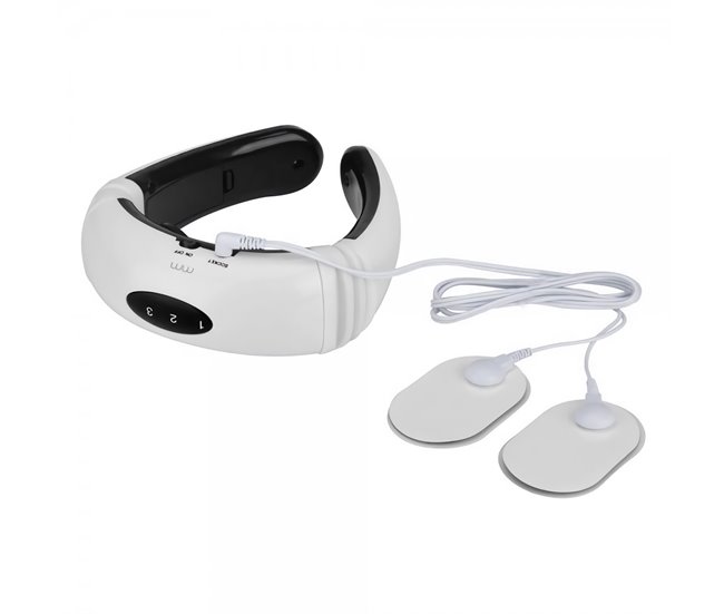 Masajeador de cuello con electrodos Blanco