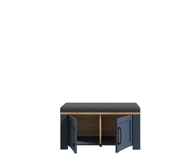 Banco descalazador 2 puertas NAVY Azul Marino