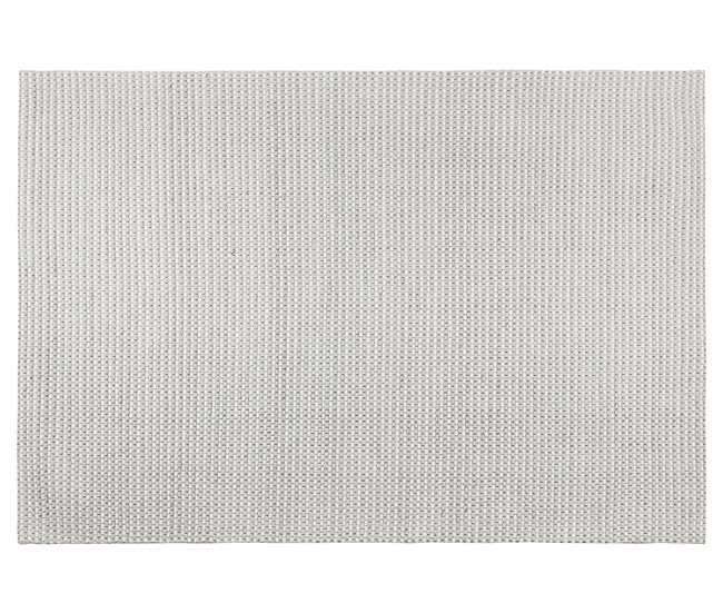 Beliani Alfombra de pelo corto KILIS 140x200 Gris Claro
