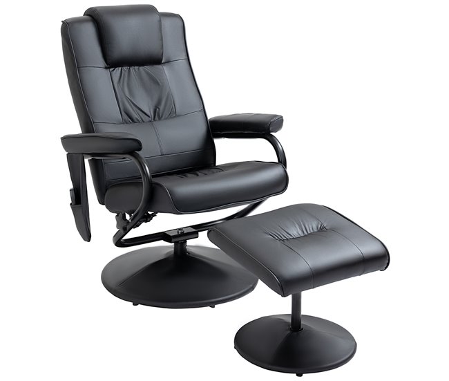 Sillón de Masaje Eléctrico PU y Acero HOMCOM Crudo