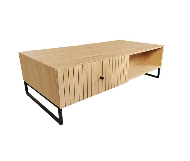 Mesa de centro color roble CRETA Madera
