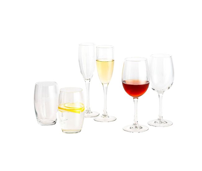 Set de piezas cristalería La Clave Luminarc Transparente