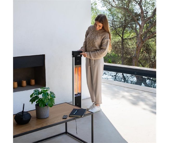 Estufa de exterior Cecotec ReadyWarm 2000 Power Tower Negro