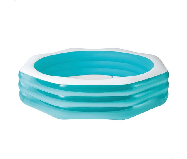 Piscina hinchable familiar octogonal INTEX Azul