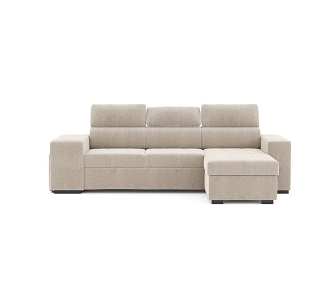 Chaise longue PHOENIX convertible en cama Beige