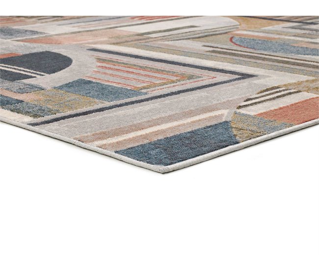 Alfombra abstracta de viscosa BLEIK - ATTICGO 160x230 Multicolor