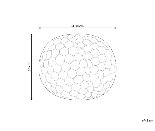 Beliani Cojín decorativo ROSEA Rosa