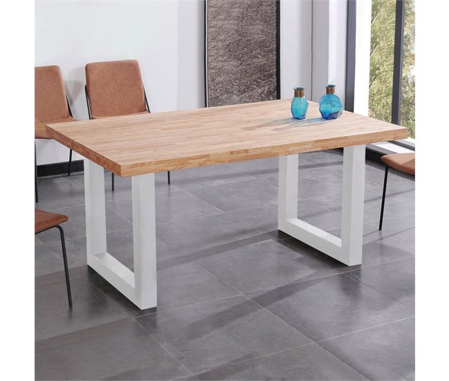 Mesa de comedor Loft 160 160x160 Blanco