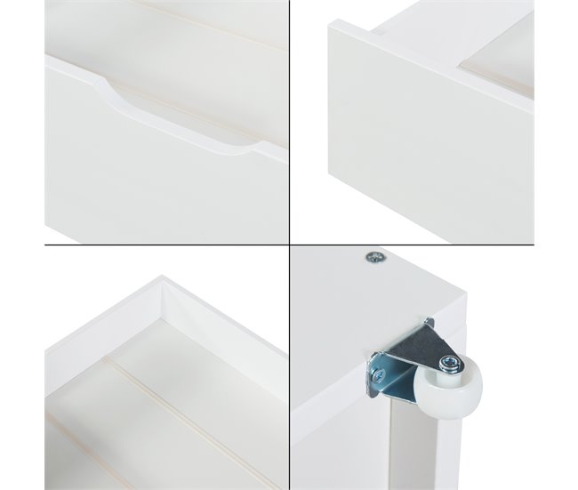Set de 2 cajones debajo de la cama Ydre con ruedas 
