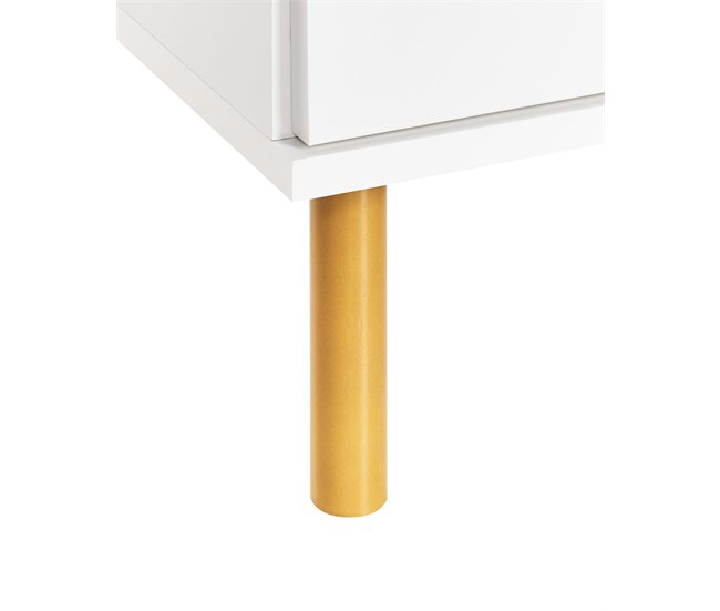 Beliani Mesita de noche WALPOLE 41 Blanco