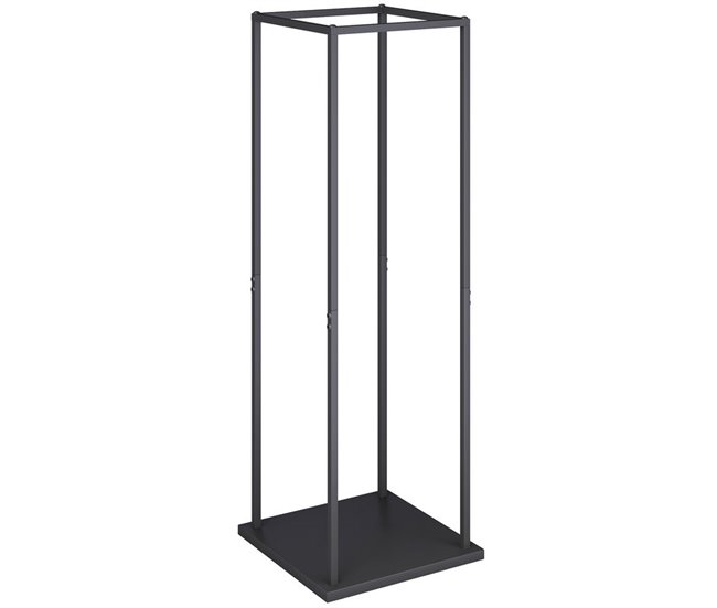 Estante para Leña Metal Outsunny, hogar - climatización Negro