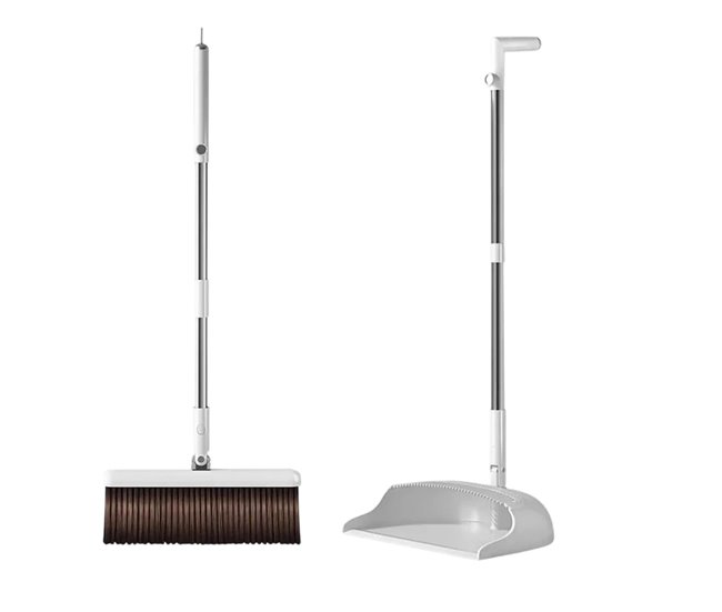 Joybos escoba con recogedor con efecto electroestático Blanco