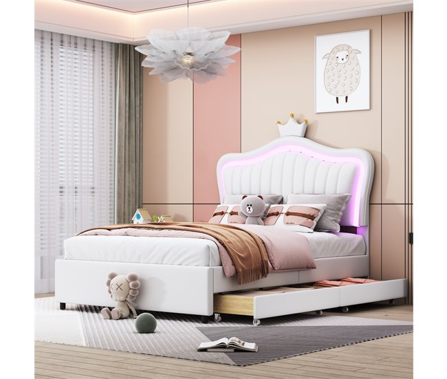 Camas infantiles 100x203 Blanco