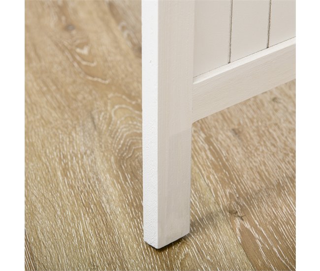 Biombo Madera de Paulownia HOMCOM, hogar - decoración Blanco